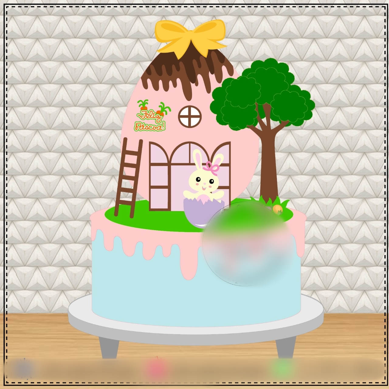 Arquivo Páscoa Topo de Bolo Ovo de Páscoa  1