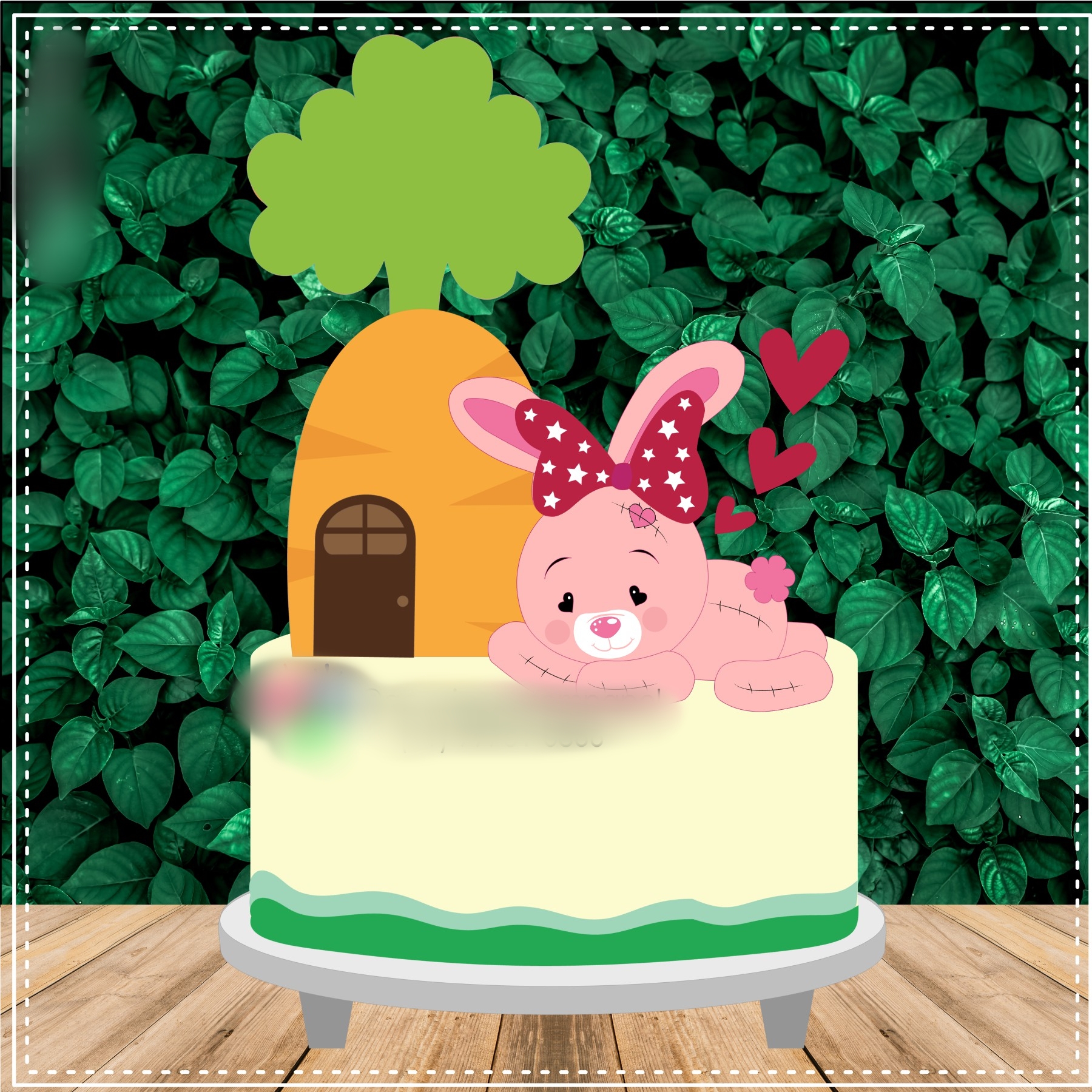 Arquivo Páscoa Topo de Bolo Coelhinha na Casa de Cenoura  1