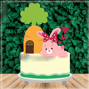 Arquivo Páscoa Topo de Bolo Coelhinha na Casa de Cenoura 