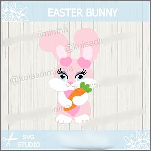 Arquivo Páscoa Topo de Bolo Coelhinha com Cenoura