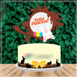Arquivo Páscoa Topo de Bolo Feliz Páscoa 