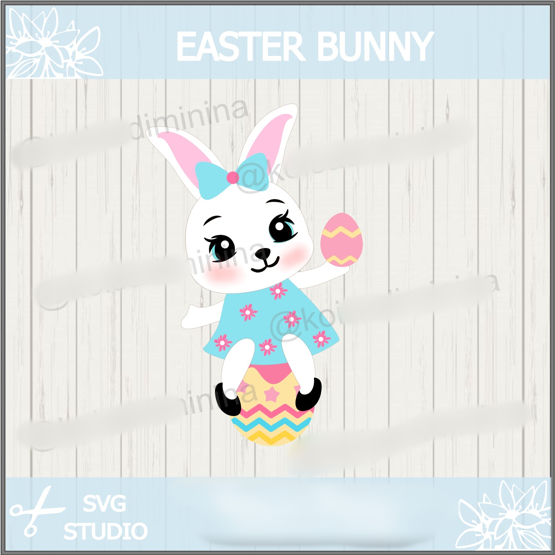 Arquivo Páscoa Topo de Bolo Coelhinha  1