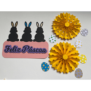 Arquivo Páscoa Topo de Bolo Feliz Páscoa 