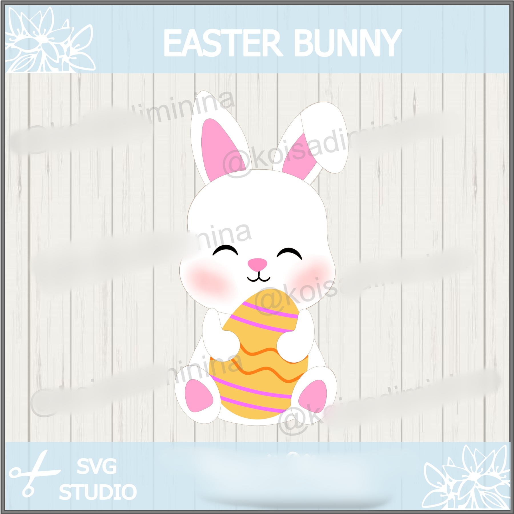 Arquivo Páscoa Topo de Bolo Coelhinha Fofa 1