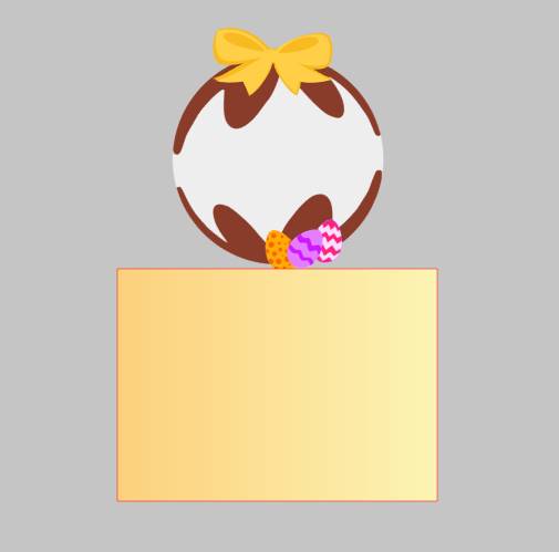 Arquivo Páscoa Topo de Bolo Presente 1