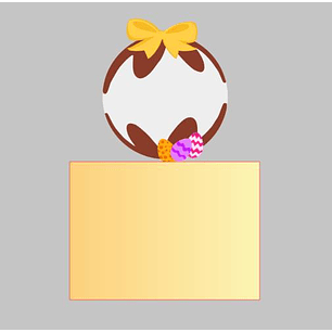 Arquivo Páscoa Topo de Bolo Presente