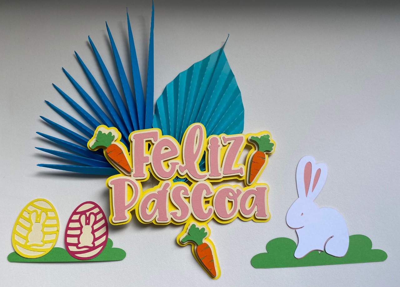 Arquivo Páscoa Topo de Bolo Feliz Páscoa  1