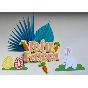 Arquivo Páscoa Topo de Bolo Feliz Páscoa 