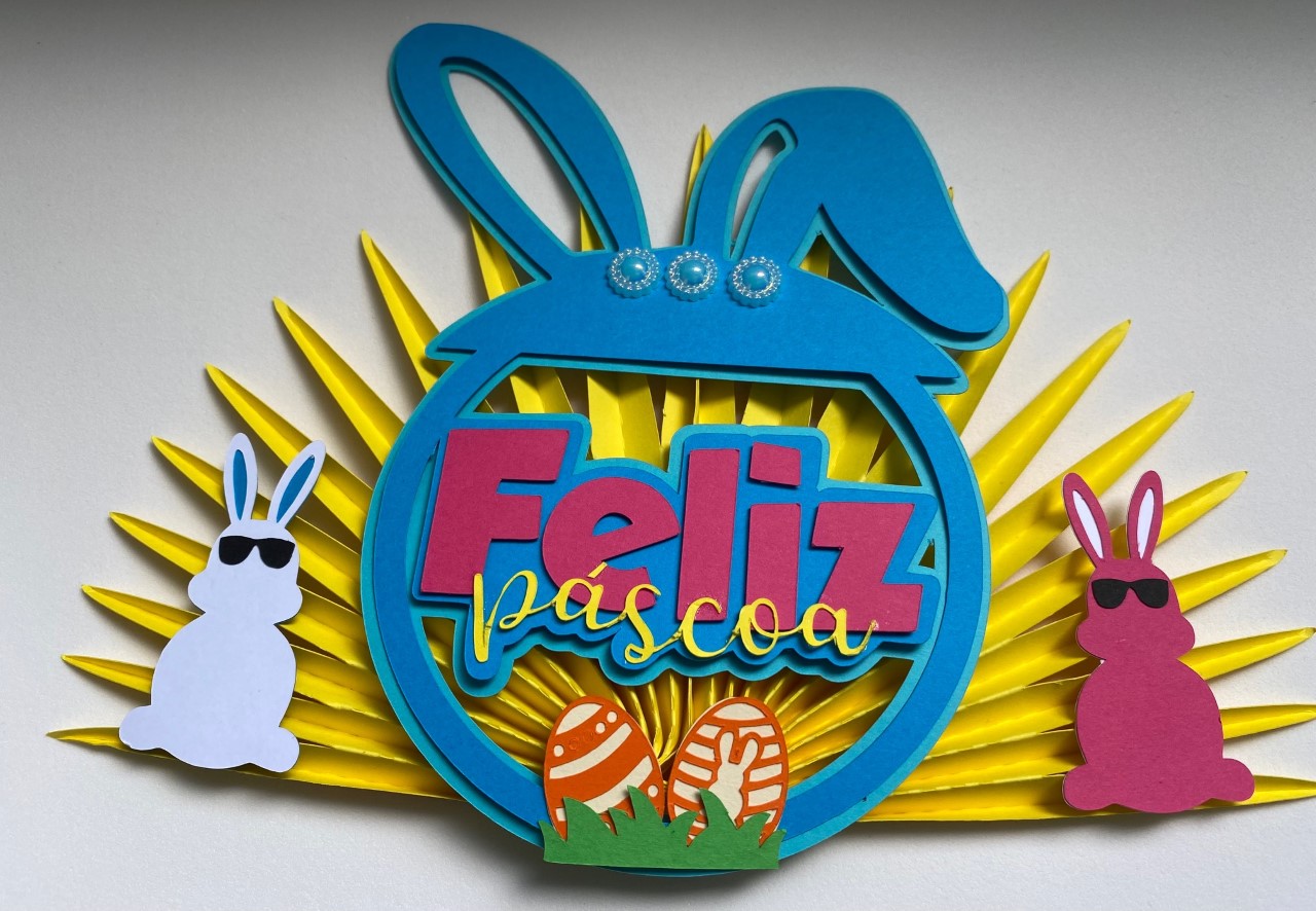 Arquivo Páscoa Topo de Bolo Feliz Páscoa  1