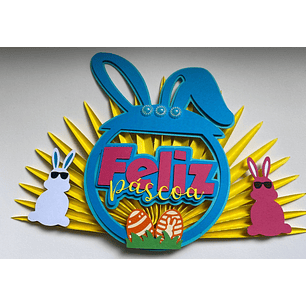 Arquivo Páscoa Topo de Bolo Feliz Páscoa 