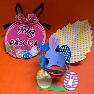 Arquivo Páscoa Topo de Bolo Feliz Páscoa 