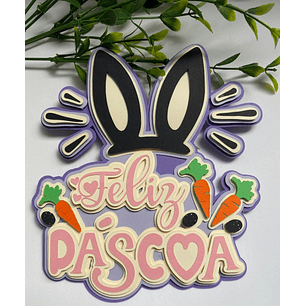 Arquivo Páscoa Topo de Bolo Feliz Páscoa 