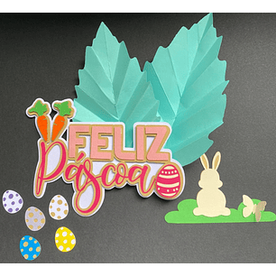 Arquivo Páscoa Topo de Bolo Feliz Páscoa 