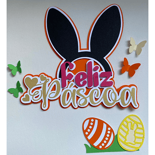 Arquivo Páscoa Topo de Bolo Feliz Páscoa 