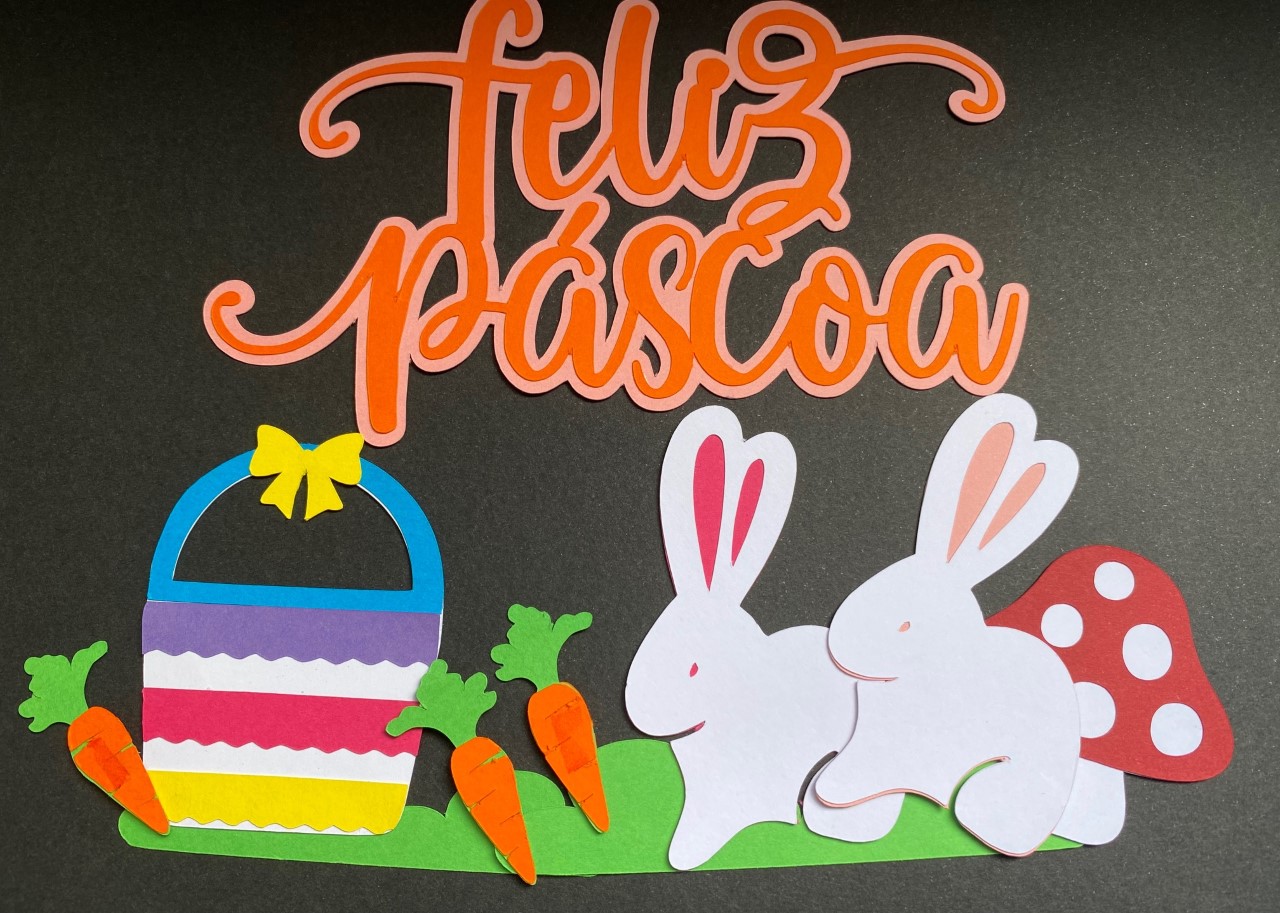 Arquivo Páscoa Topo de Bolo Feliz Páscoa  1