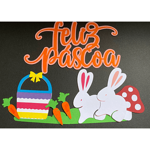 Arquivo Páscoa Topo de Bolo Feliz Páscoa 