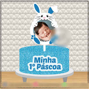 Arquivo Páscoa Topo de Bolo Coelhinho 