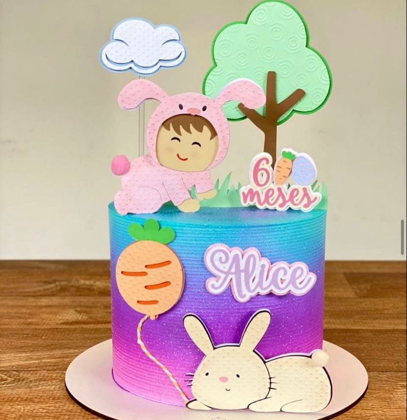 Arquivo Páscoa Topo de Bolo Páscoa Menina 1