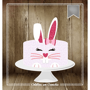 Arquivo Páscoa Topo de Bolo Coelhinha