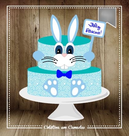 Arquivo Páscoa Topo de Bolo Feliz Páscoa  1