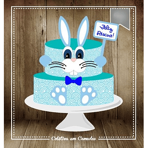 Arquivo Páscoa Topo de Bolo Feliz Páscoa 