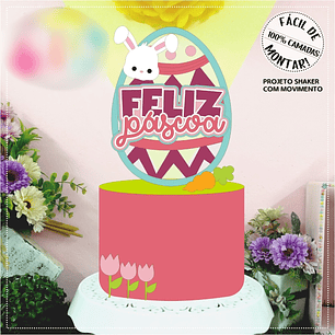 Arquivo Páscoa Topo de Bolo Feliz Páscoa 