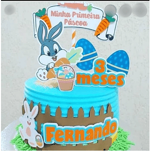 Arquivo Páscoa Topo de Bolo Pernalonga Páscoa 