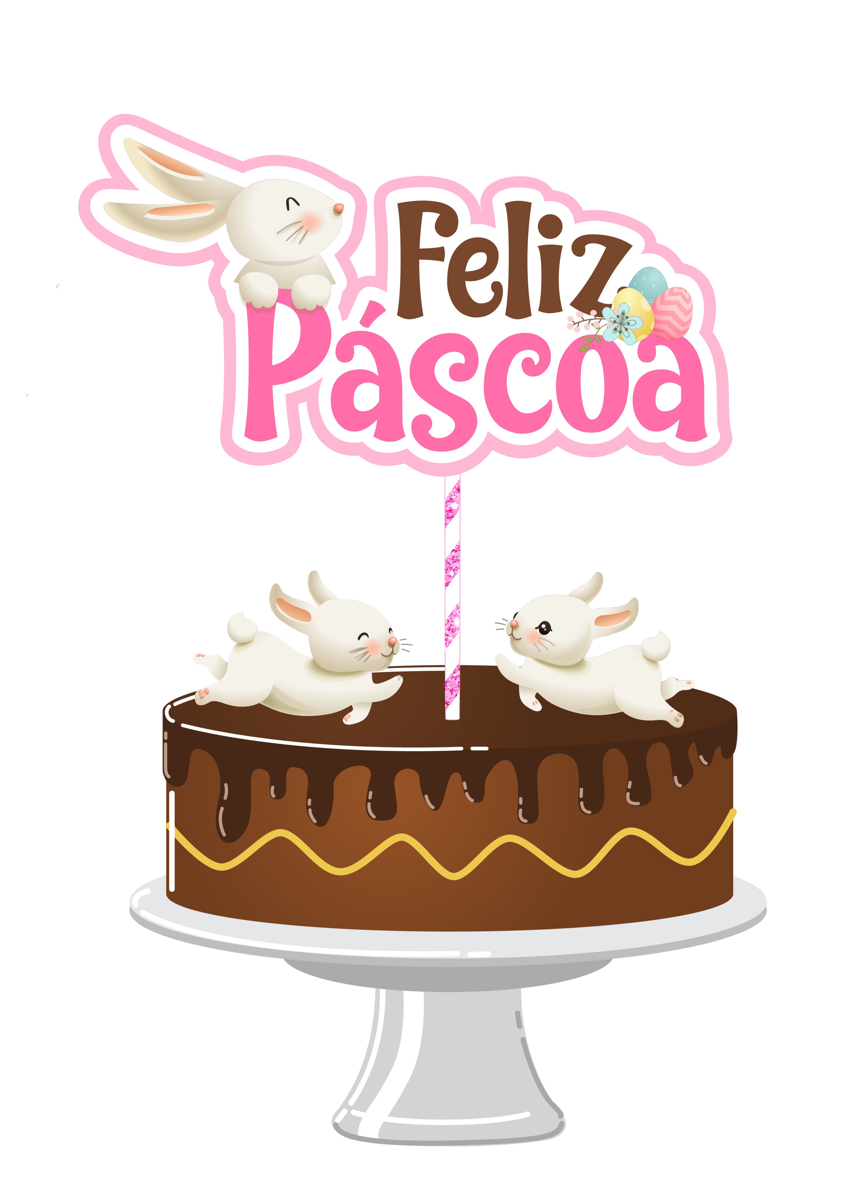 Arquivo Páscoa Topo de Bolo Feliz Páscoa  1
