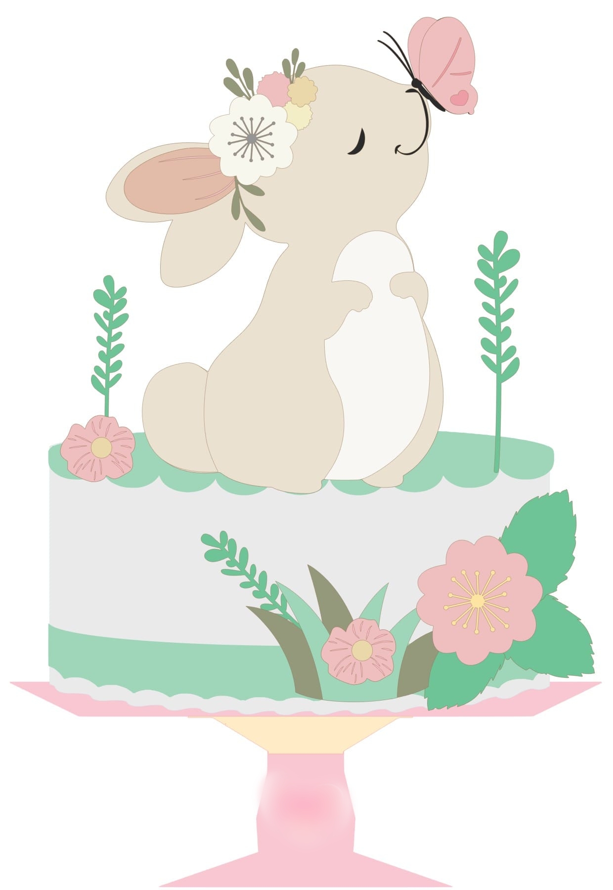 Arquivo Páscoa Topo de Bolo Coelhinho  1