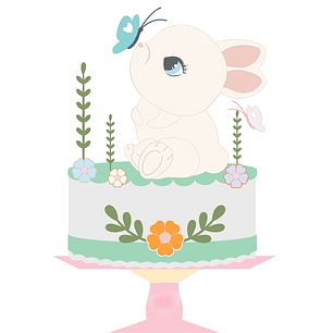 Arquivo Páscoa Topo de Bolo Coelhinho Fofo