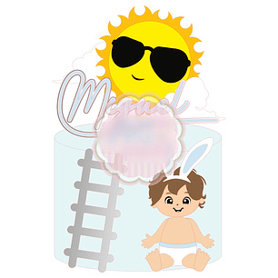 Arquivo Páscoa Topo de Bolo Bebê