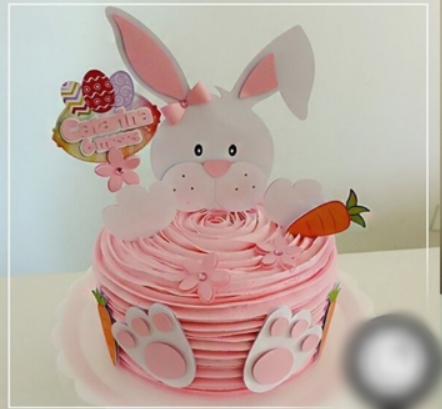 Arquivo Páscoa Topo de Bolo Coelha 1