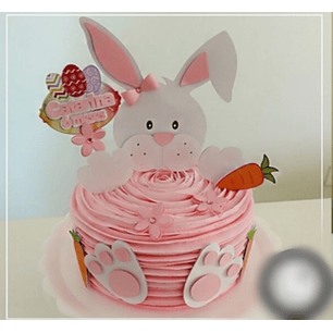 Arquivo Páscoa Topo de Bolo Coelha