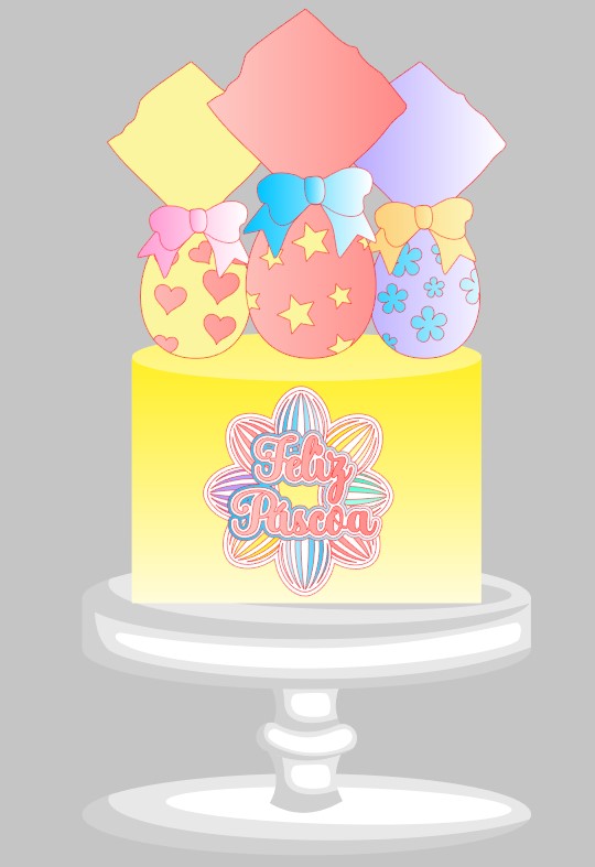 Arquivo Páscoa Topo de Bolo Ovos de Páscoa  1