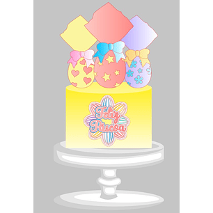 Arquivo Páscoa Topo de Bolo Ovos de Páscoa 