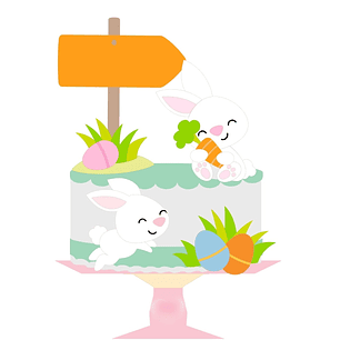 Arquivo Páscoa Topo de Bolo Coelhinhos 