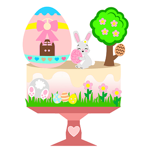 Arquivo Páscoa Topo de Bolo Casa Coelho 