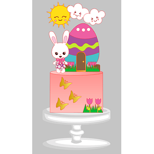 Arquivo Páscoa Topo de Bolo Casa de Coelha 