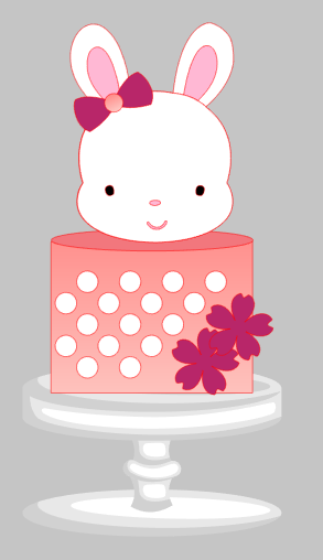 Arquivo Páscoa Topo de Bolo Coelha Páscoa 1