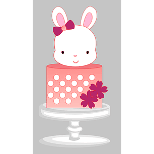 Arquivo Páscoa Topo de Bolo Coelha Páscoa