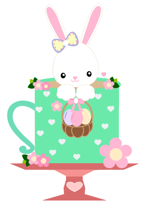 Arquivo Páscoa Topo de Bolo Coelho Regador  1