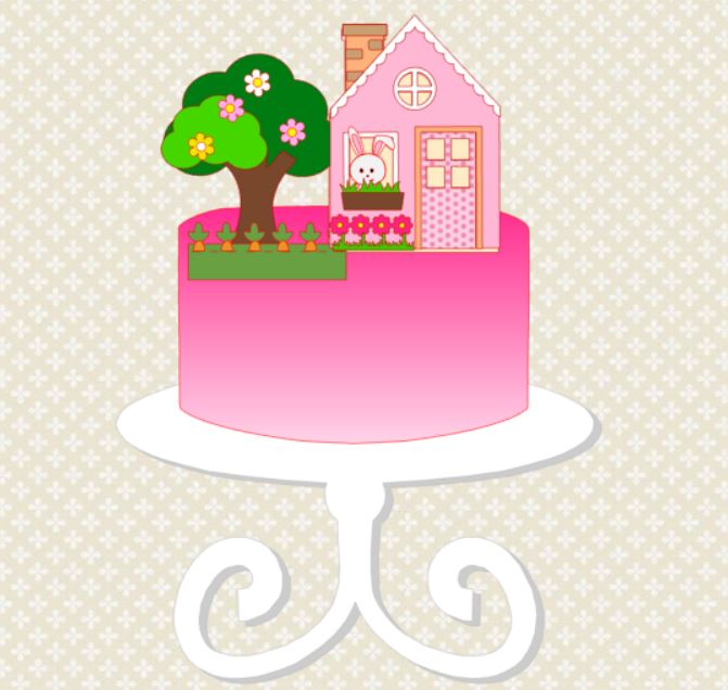 Arquivo Páscoa Topo de Bolo Casinha de Páscoa 1