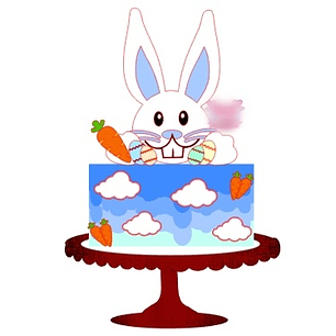 Arquivo Páscoa Topo de Bolo Coelho 