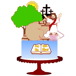 Arquivo Páscoa Topo de Bolo Porque Ele Vive