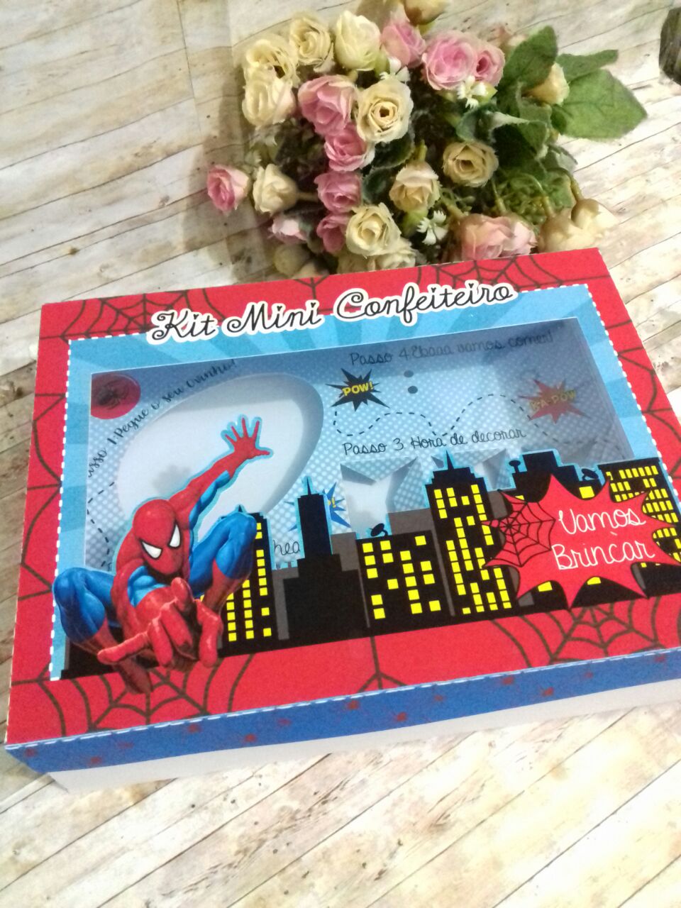 Arquivo Páscoa Kit Mini Confeiteiro Homem Aranha  1