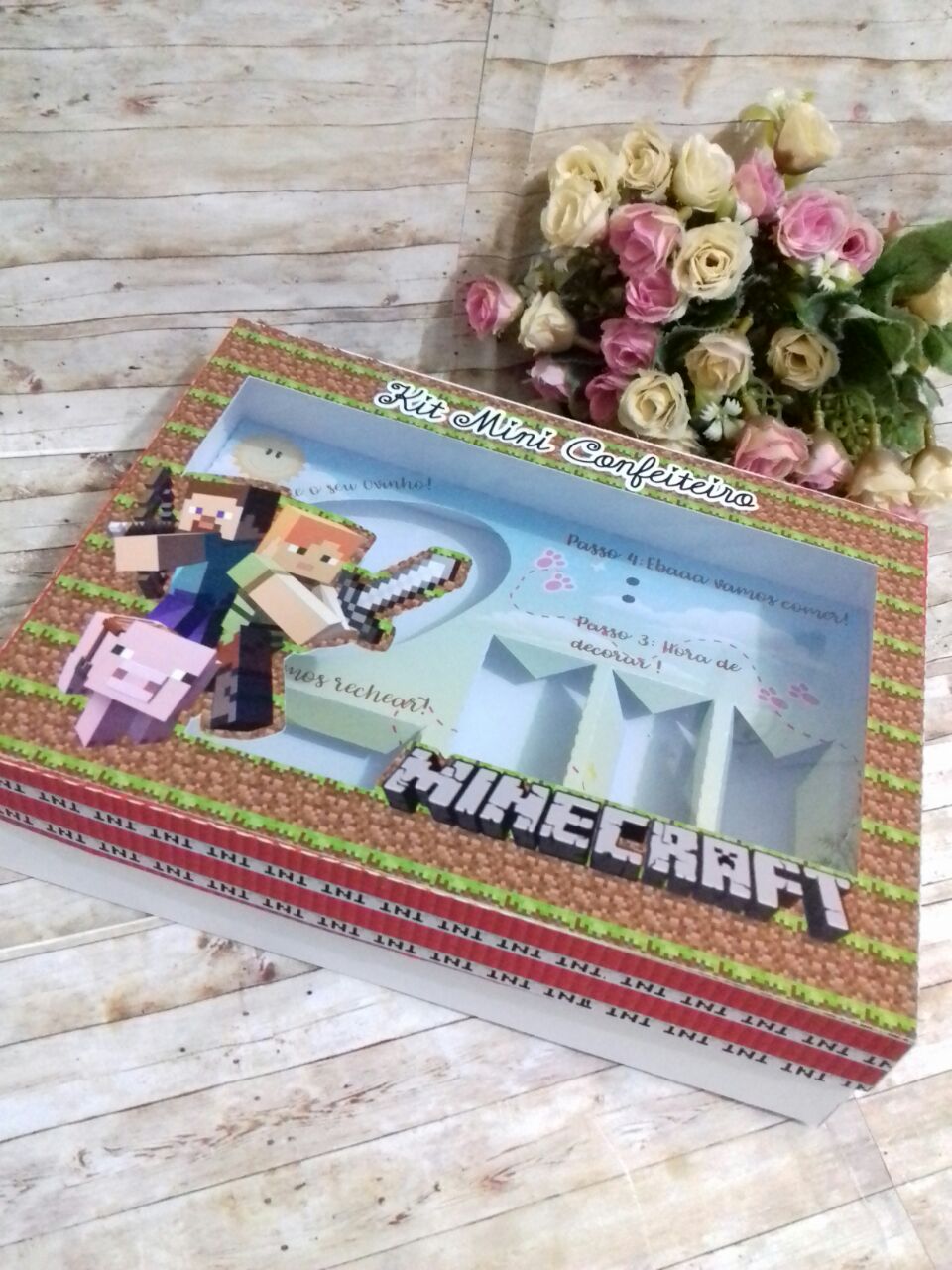 Arquivo Páscoa Kit Mini Confeiteiro Minecraft  1