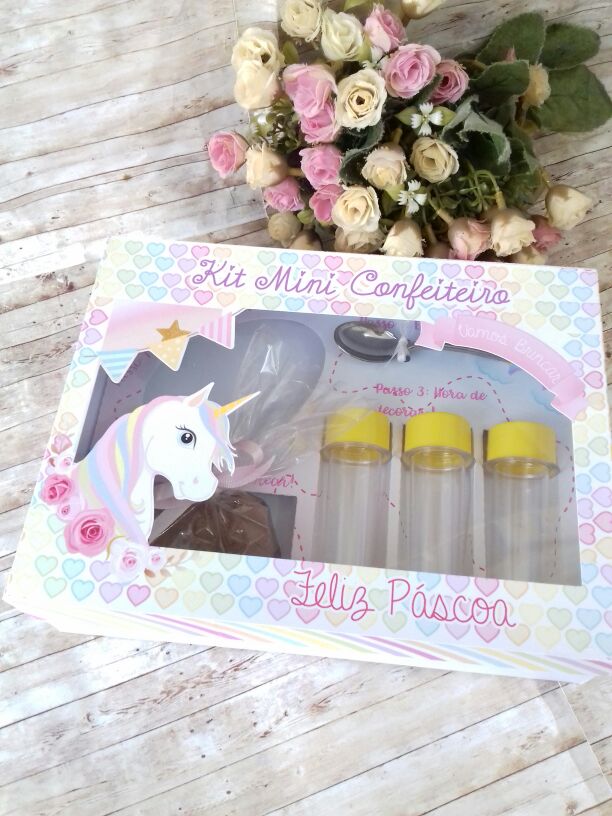 Arquivo Páscoa Kit Mini Confeiteiro Unicórnio  1