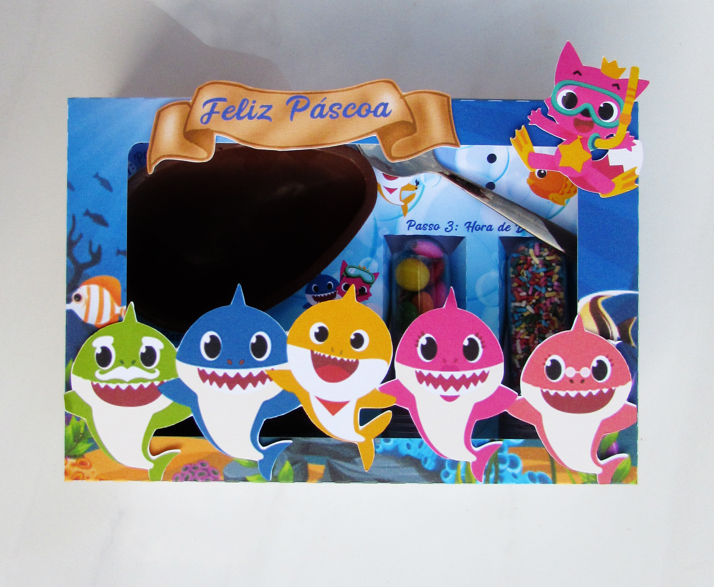 Arquivo Páscoa Kit Mini Confeiteiro Baby Shark 1