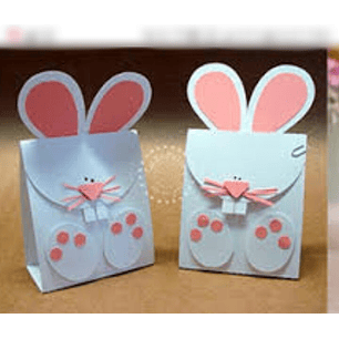 Arquivo Páscoa Coelho Branco Caixa 