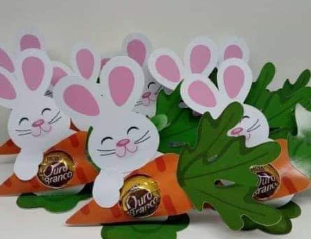 Arquivo Páscoa Coelho Porta Bombom com Cenoura  1